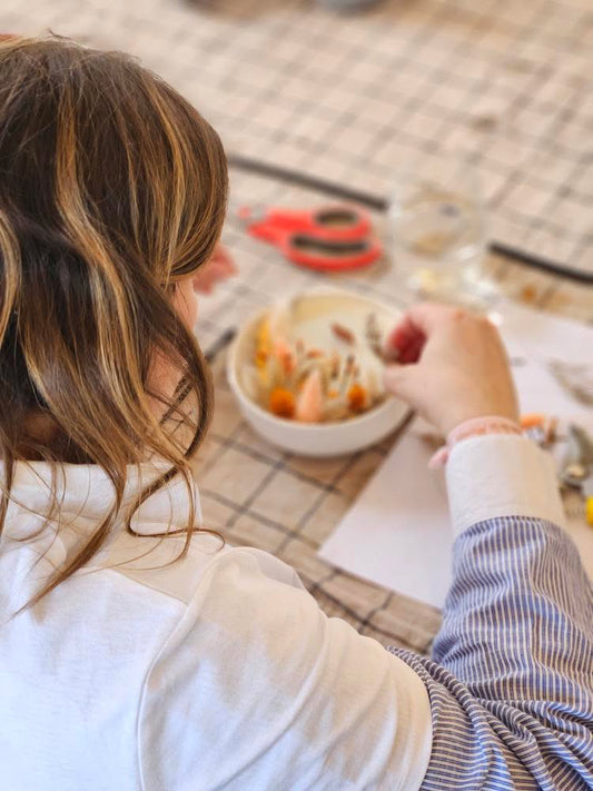 Atelier bougies fleuries