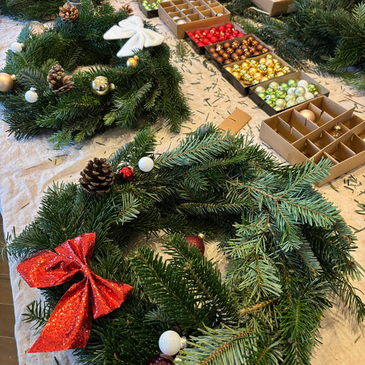 Atelier couronnes de Noël