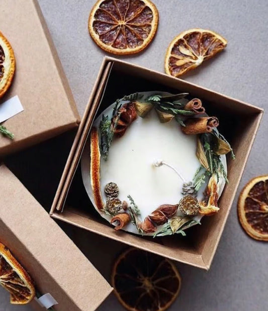 Atelier bougies de Noël