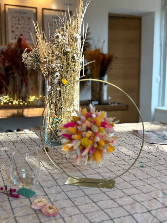 Atelier fleurs suspendues