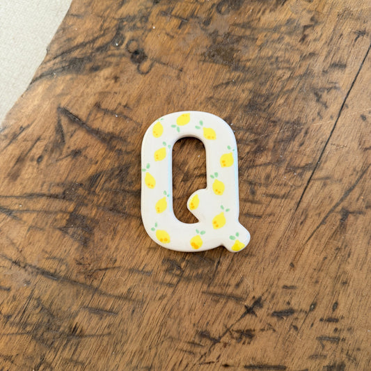 Les lettres - Jaunes