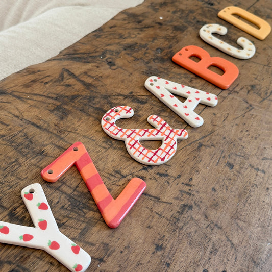 Les lettres - Rouges Oranges
