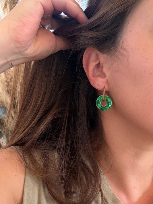Boucles d'oreille en résine