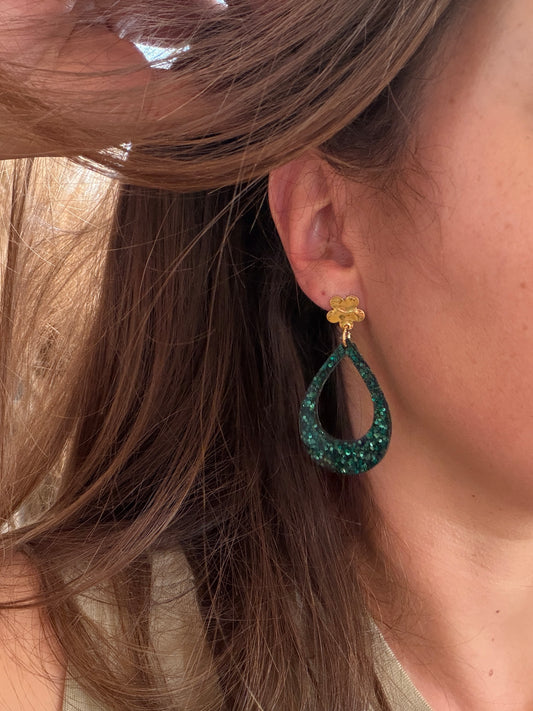 Boucles d'oreille en résine