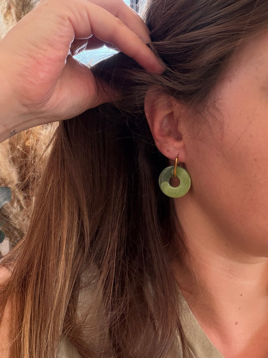 Boucles d'oreille en résine