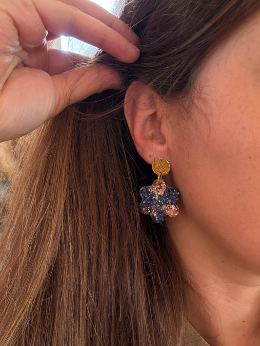 Boucles d'oreille en résine