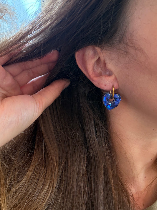 Boucles d'oreille en résine