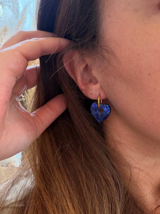 Boucles d'oreille en résine