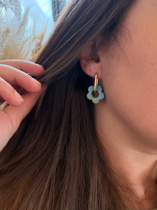 Boucles d'oreille en résine