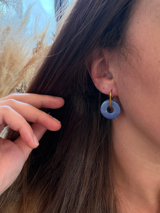Boucles d'oreille en résine