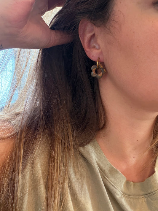 Boucles d'oreille en résine