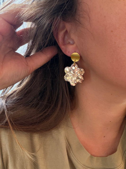 Boucles d'oreille en résine