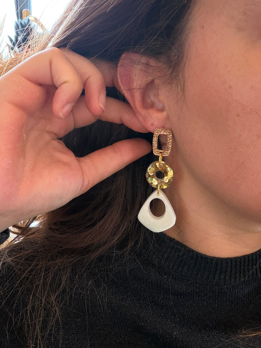 Boucles d'oreille en résine
