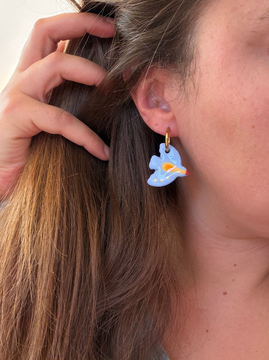 Boucles d'oreilles en céramique