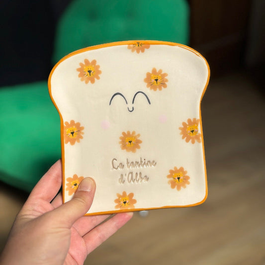 Assiette à tartine personnalisée