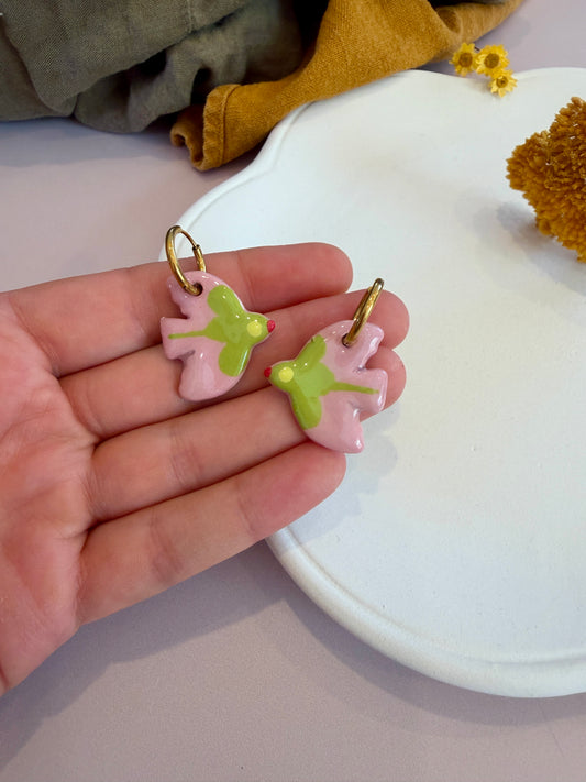 Boucles d'oreilles en céramique