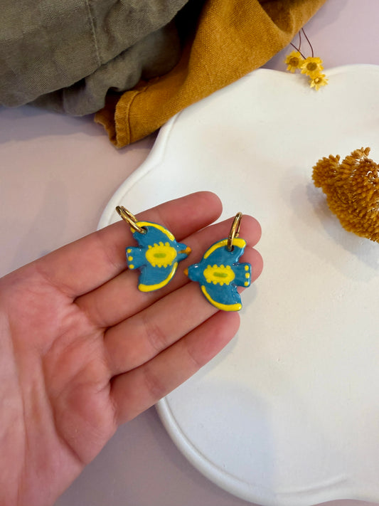 Boucles d'oreilles en céramique