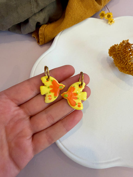 Boucles d'oreilles en céramique