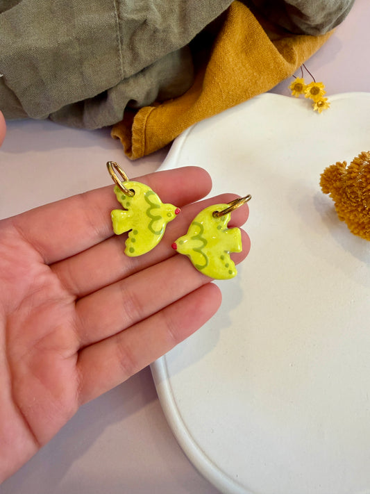 Boucles d'oreilles en céramique