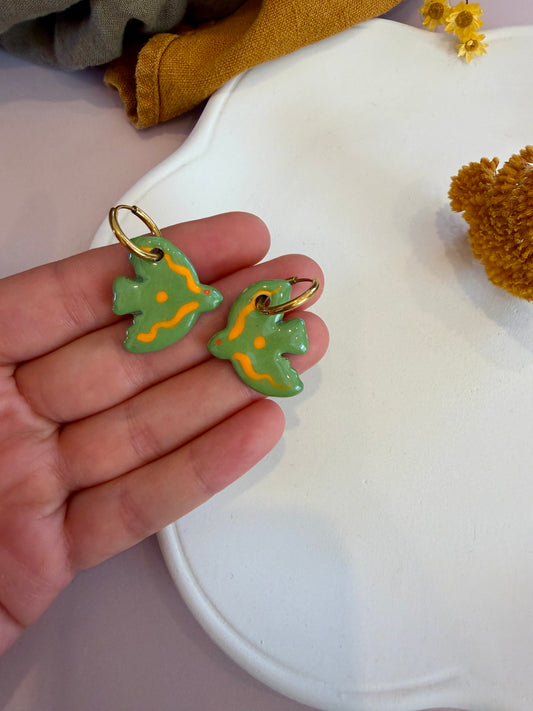 Boucles d'oreilles en céramique