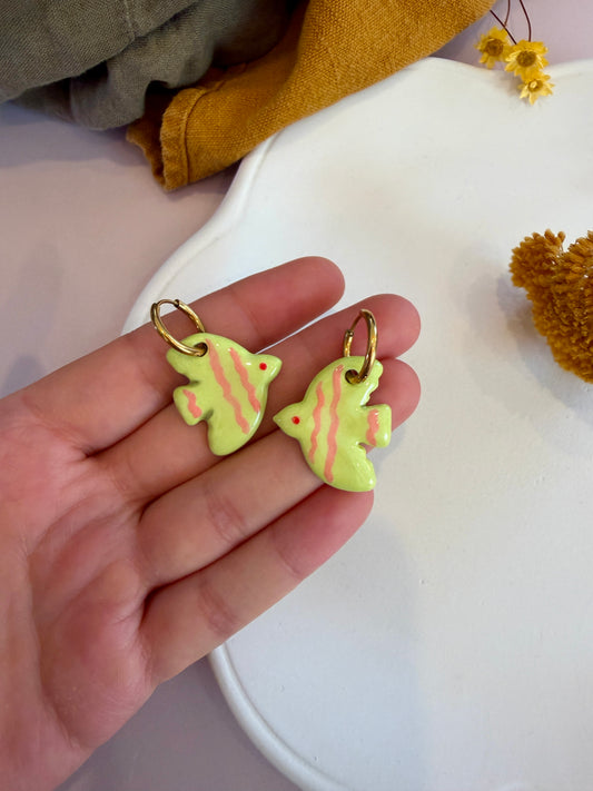 Boucles d'oreilles en céramique