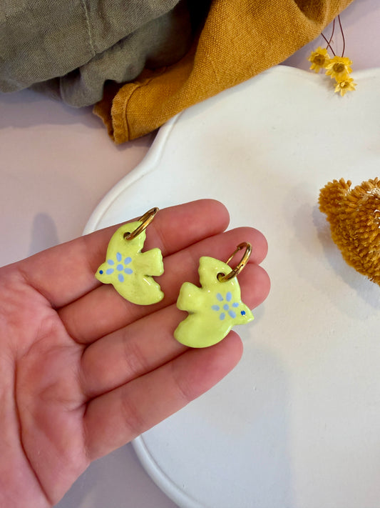 Boucles d'oreilles en céramique