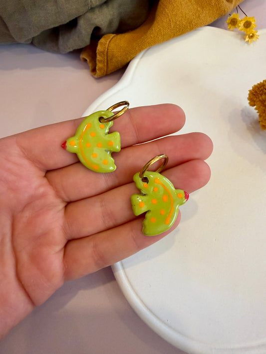 Boucles d'oreilles en céramique