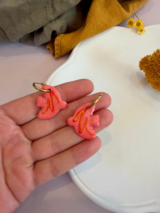 Boucles d'oreilles en céramique