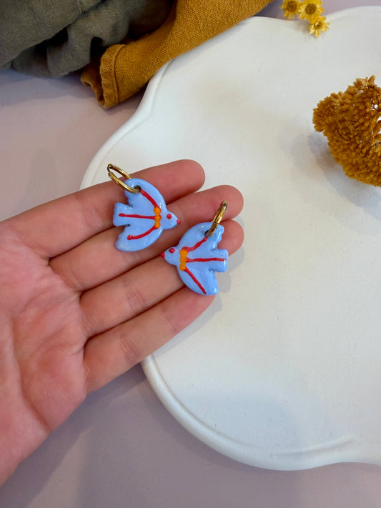 Boucles d'oreilles en céramique