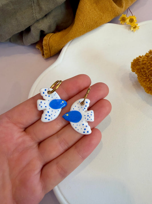Boucles d'oreilles en céramique