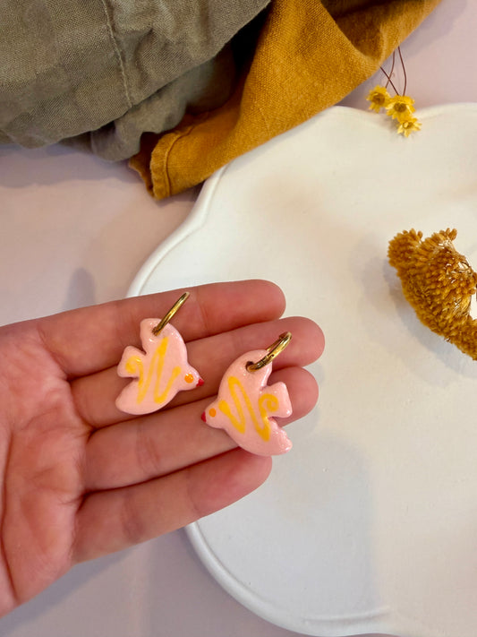 Boucles d'oreilles en céramique