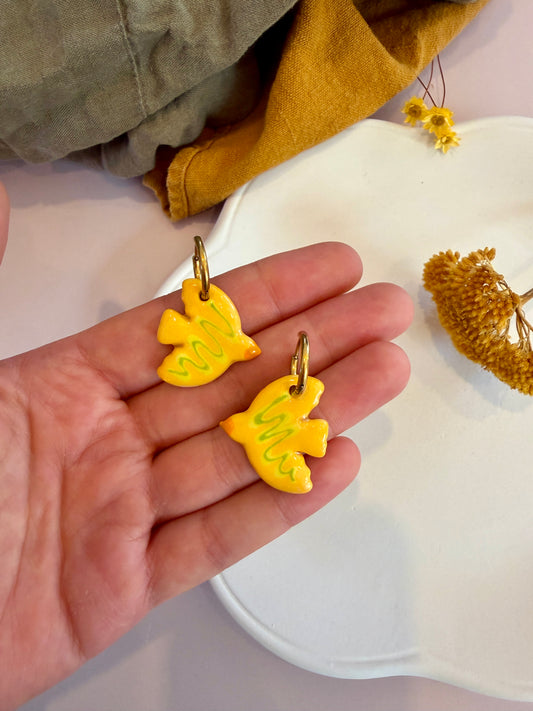 Boucles d'oreilles en céramique