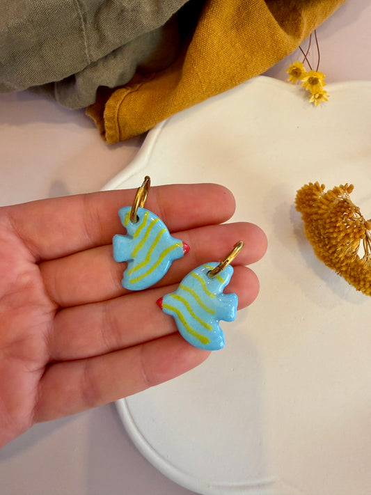 Boucles d'oreilles en céramique