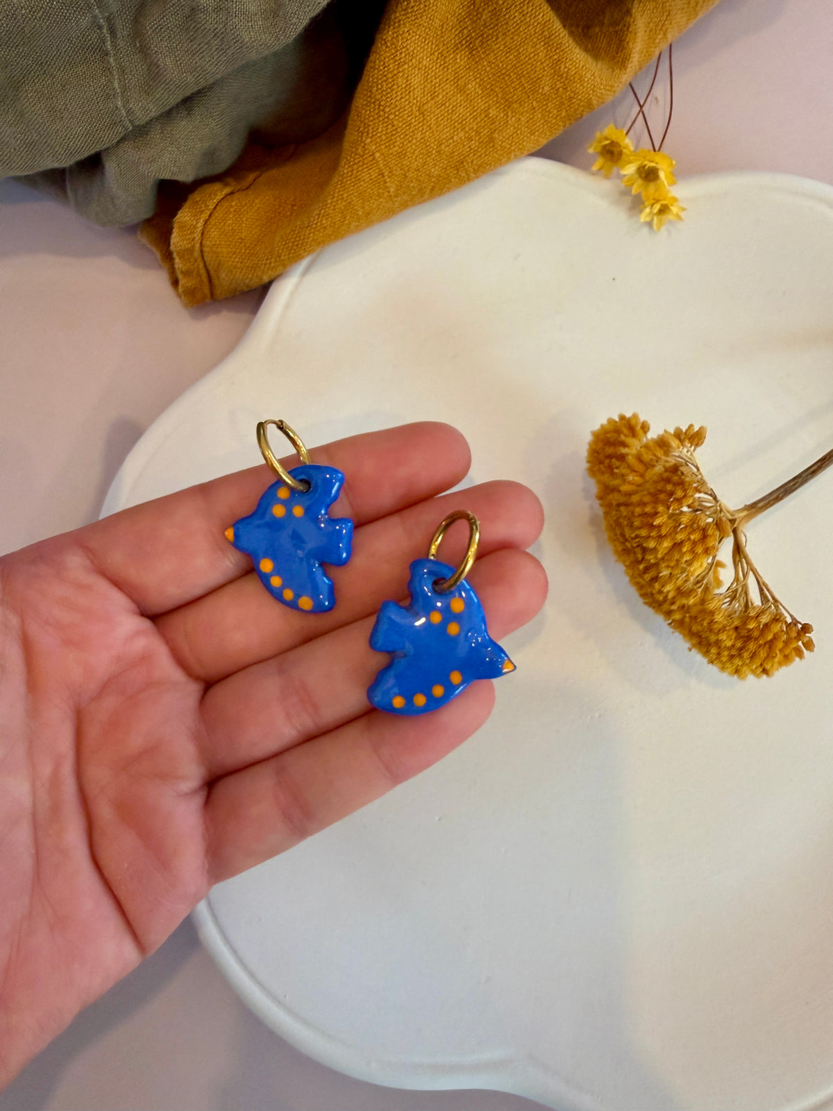 Boucle oiseaux bleus