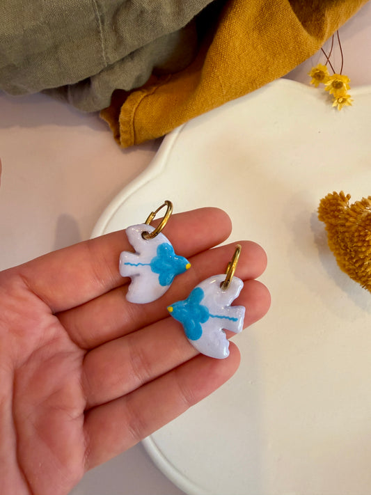 Boucles d'oreilles en céramique