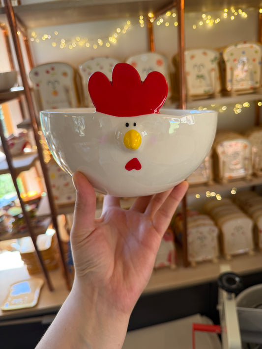 Bol poule beige XL